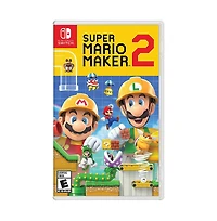 Nintendo Switch 32GB Console Neon Red/Blue Joy-Con Bundle with Surge 11-In-1 Accessory Starter Pack and Super Mario Maker 2