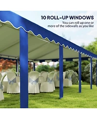 Outsunny 16.5' x 33' Party Tent Canopy with Removable Sidewalls,