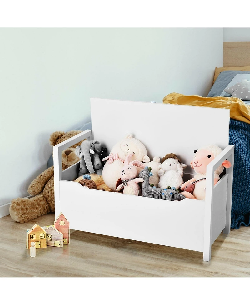 Shoe Storage Bench with Cushion Seat for Entryway