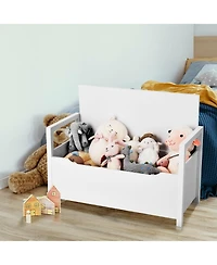 Shoe Storage Bench with Cushion Seat for Entryway