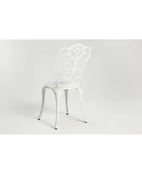 Streamdale Best Choice Products 3-Piece Outdoor Rust-Resistant Cast Aluminum Patio Bistro Set white