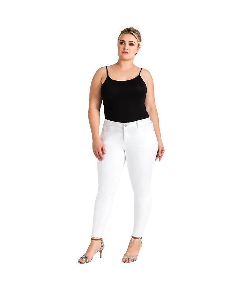 Plus Women's Released Hem Skinny Premium Jeans