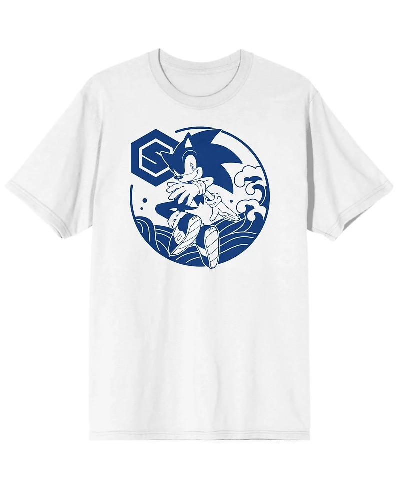 Sonic the Hedgehog Big & Tall Modern Character White Graphic Tee - 4XLB