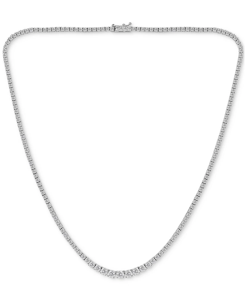 Diamond Tennis Necklace (8 ct. t.w.) in 14k White Gold
