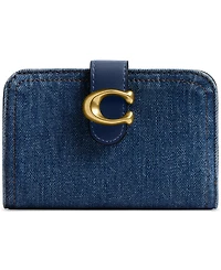 Coach Tabby Washed Denim Wallet