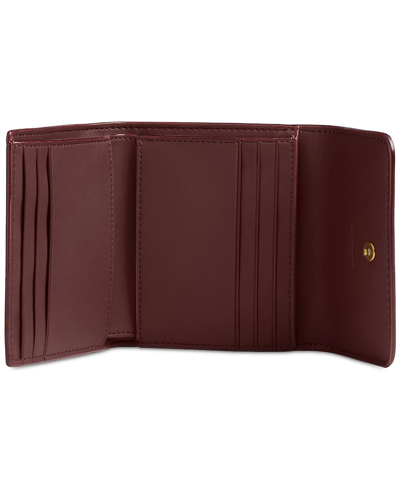 Coach Mila Small Flap Wallet in Signature Canvas