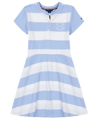 Tommy Hilfiger Big Girls Rugby Stripe Short Sleeve Dress