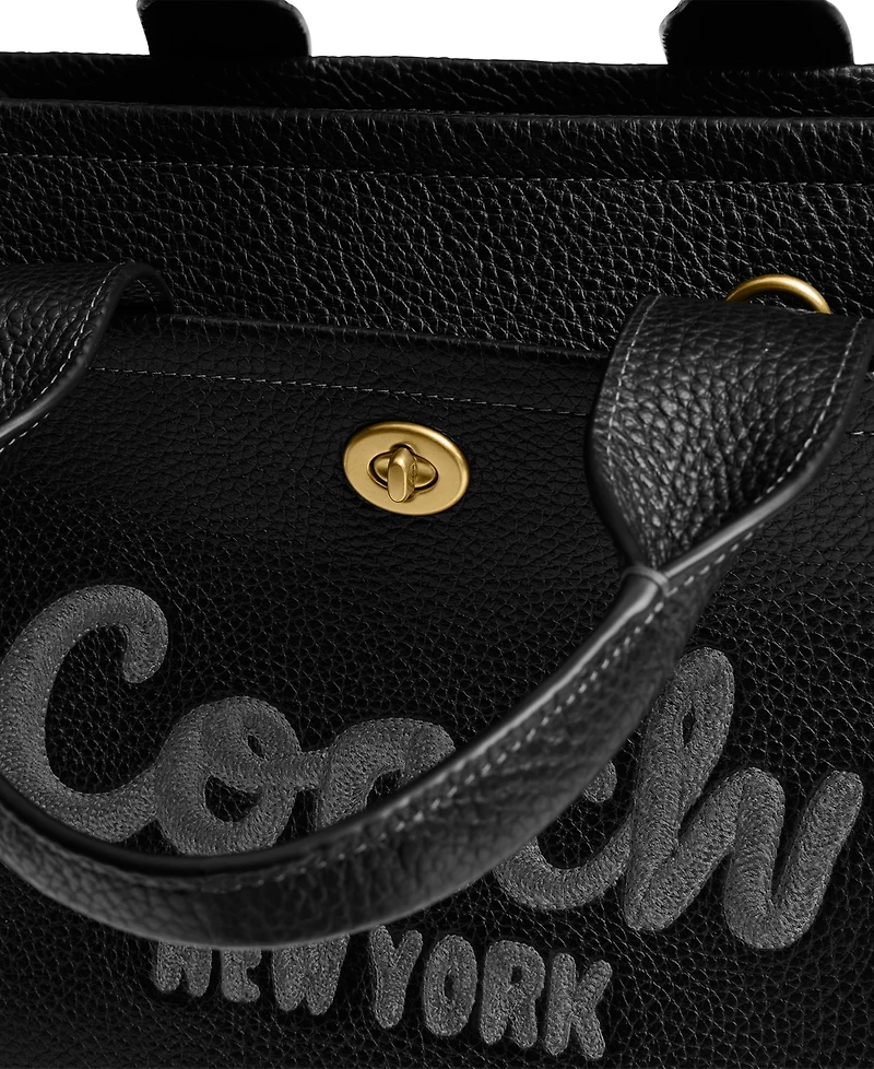Coach Cargo Medium Bubble Leather Tote Bag