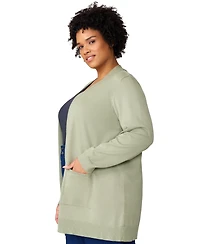Melissa Paige Plus Size Open-Front Cardigan Sweater, Exclusively at Macy's