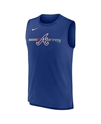 Men's Nike Royal Atlanta Braves 2023 City Connect Muscle Tank Top