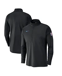 Nike Men's Black La Clippers 2024/25 City Edition Authentic Coaches Performance Half-Zip Top
