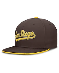 Nike Men's Brown San Diego Padres True Performance Fitted Hat