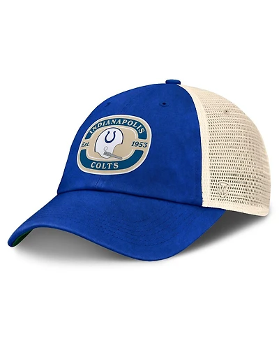 Top of the World Men's Royal Indianapolis Colts Team Patch Adjustable Hat