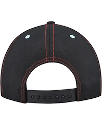 Lids Big Boys and Girls Black Iron Man Glow-in-the-Dark Snapback Hat