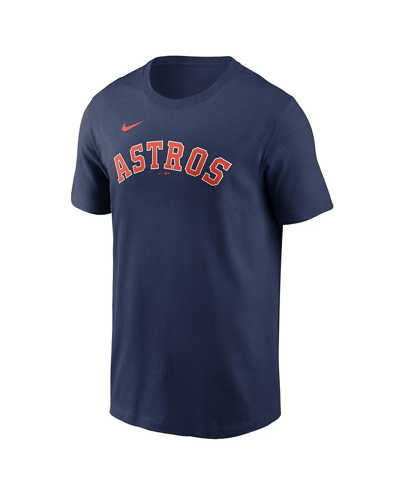 Nike Men's Yordan Alvarez Navy Houston Astros Fuse Name Number T-Shirt