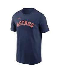 Nike Men's Yordan Alvarez Navy Houston Astros Fuse Name Number T-Shirt