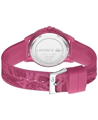 Lacoste Kid's Rider Pink Silicone Strap Watch, 36mm