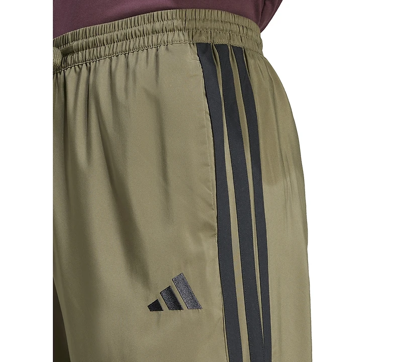adidas Men's Stanford Essential Three-Stripes Open Hem Track Pants