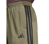adidas Men's Stanford Essential Three-Stripes Open Hem Track Pants