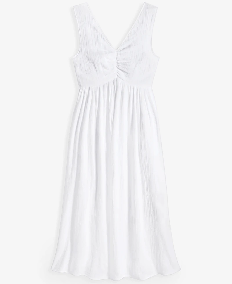 On 34th Women's Gauze Double V-neck Empire Midi Dress, Exclusively at Macy's