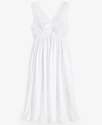 On 34th Women's Gauze Double V-neck Empire Midi Dress, Exclusively at Macy's