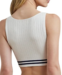 Lauren Ralph Women's Cricket Cable-Texture Longline Bralette 4L0189