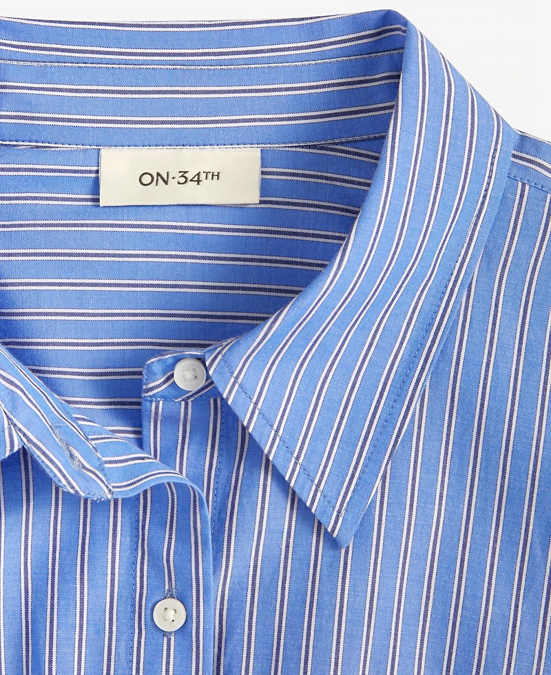 On 34th Women's Cotton Midi Shirtdress, Exclusively at Macy's