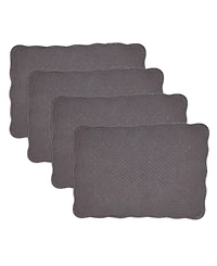 Saro Lifestyle Charming Quilted Placemat, Set of 4