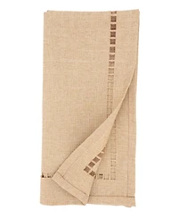 Saro Lifestyle Laser-Cut Hemstitch Napkin, Set of 4