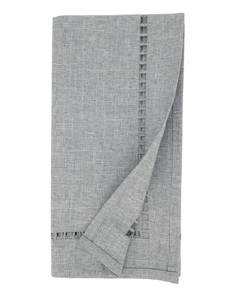 Saro Lifestyle Laser-Cut Hemstitch Napkin, Set of 4