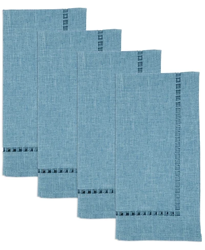 Saro Lifestyle Laser-Cut Hemstitch Napkin, Set of 4