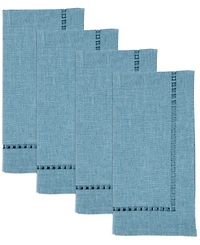 Saro Lifestyle Laser-Cut Hemstitch Napkin, Set of 4