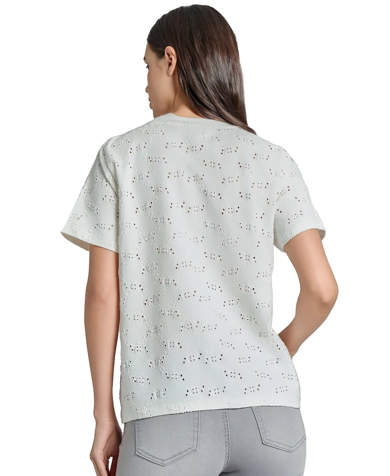Jones New York Women's Printed Pocket T-Shirt