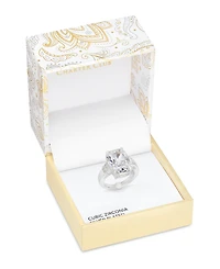 Charter Club Silver-Tone Cubic Zirconia Statement Ring, Exclusively at Macy's