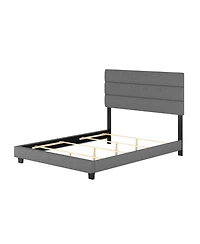 Boyd Sleep Ravenna Upholstered Linen Adjustable Height Headboard Platform Bed Frame