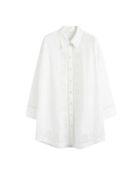 Chinti & Parker Women's Cotton Broderie Shirt Dress