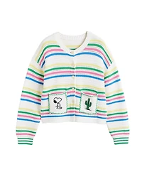 Chinti & Parker Women's Cotton Peanuts Vacation Cardigan