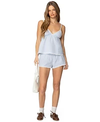 Edikted Women's Danna Pinstripe Shorts