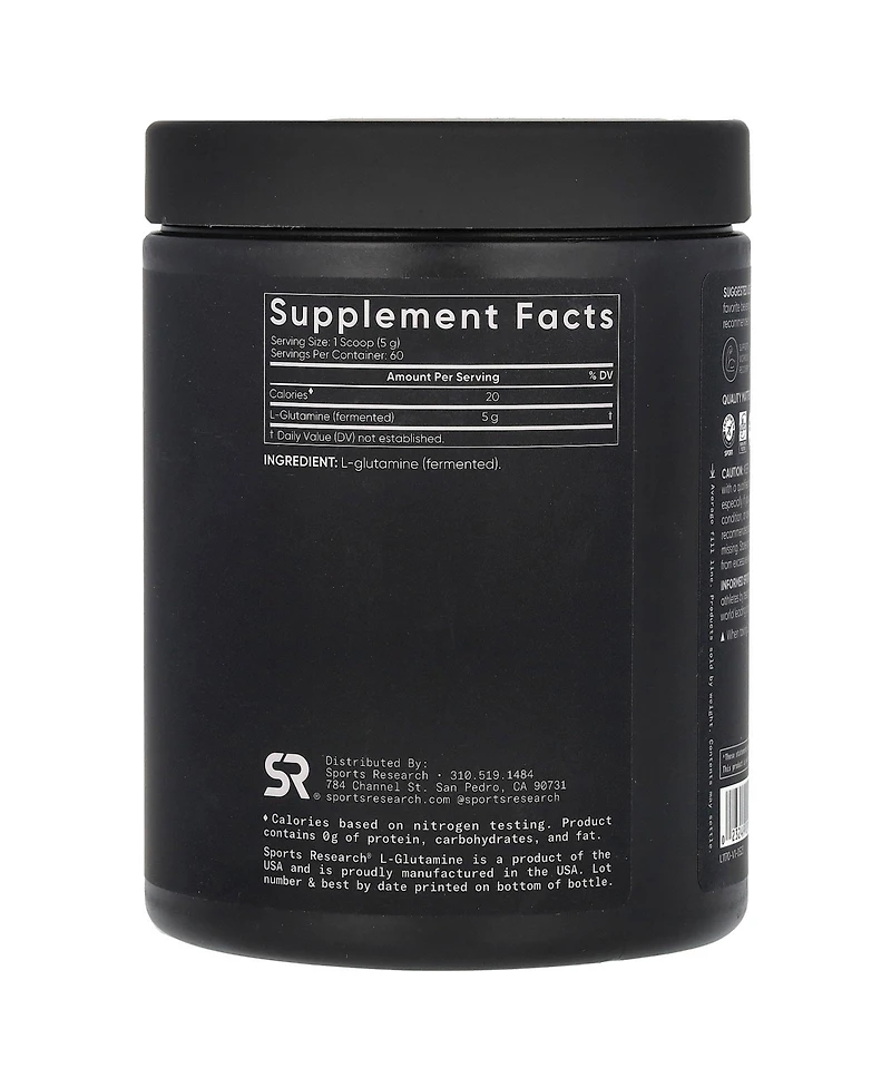 Sports Research L-Glutamine Unflavored