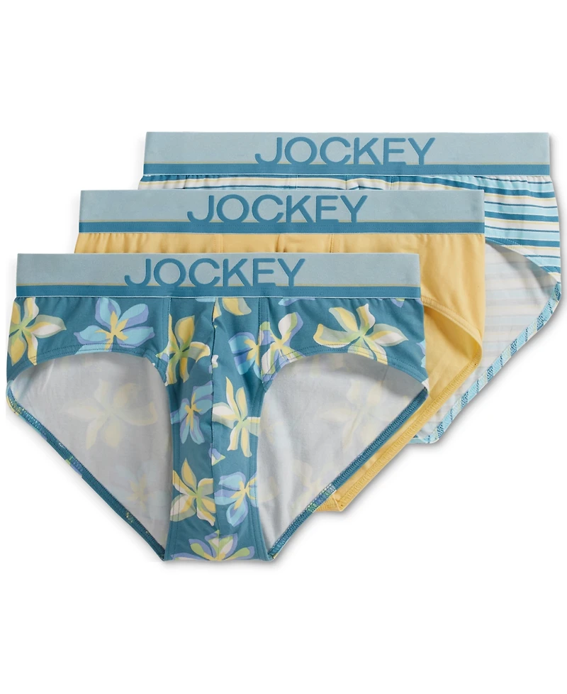 Jockey Men's Cotton-Stretch Briefs, Pack of 3