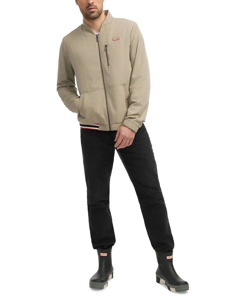 Hunter Men's Moorgate Zip Logo Bomber Jacket