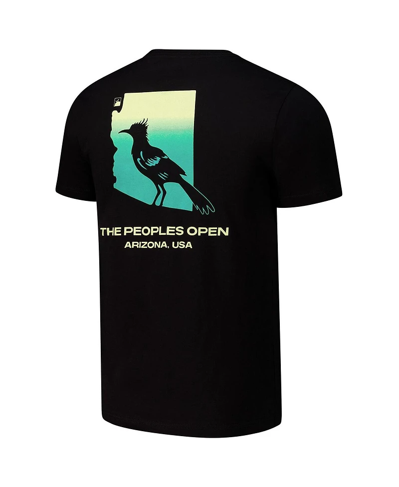Flomotion Men's and Women's Black Wm Phoenix Open Arizona Runner T-Shirt