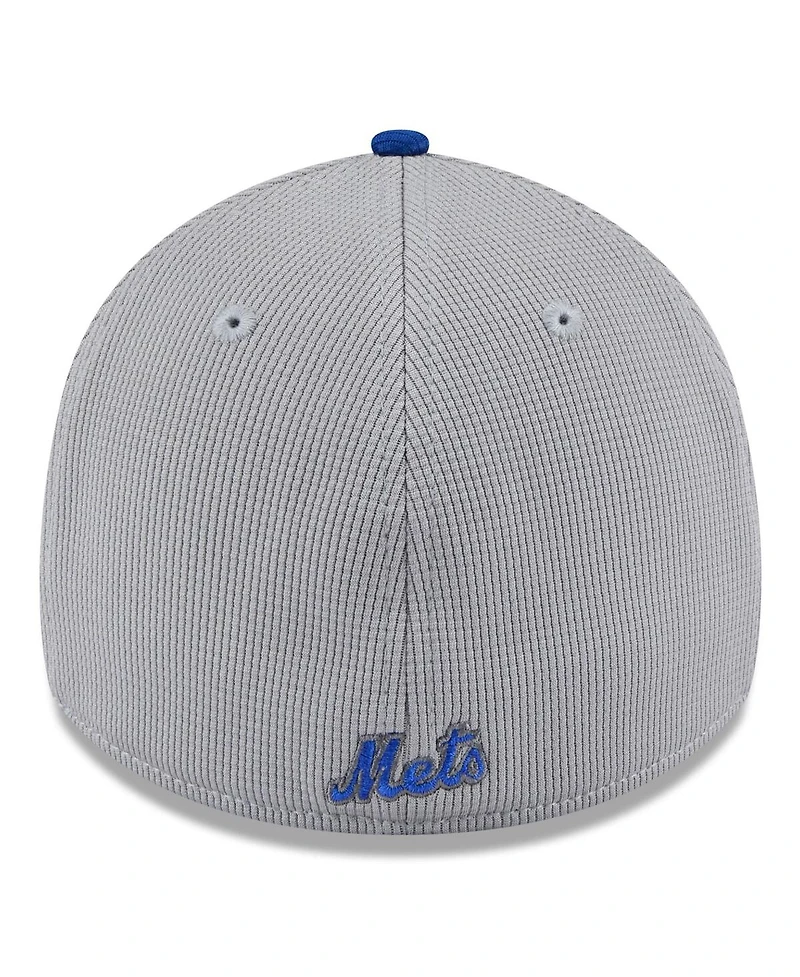 New Era Men's Gray/Royal New York Mets 2025 Batting Practice 39THIRTY Flex Hat