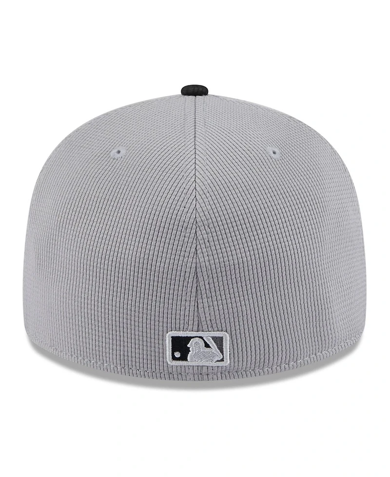 New Era Men's Gray/Black Pittsburgh Pirates 2025 Batting Practice Low Profile 59FIFTY Fitted Hat