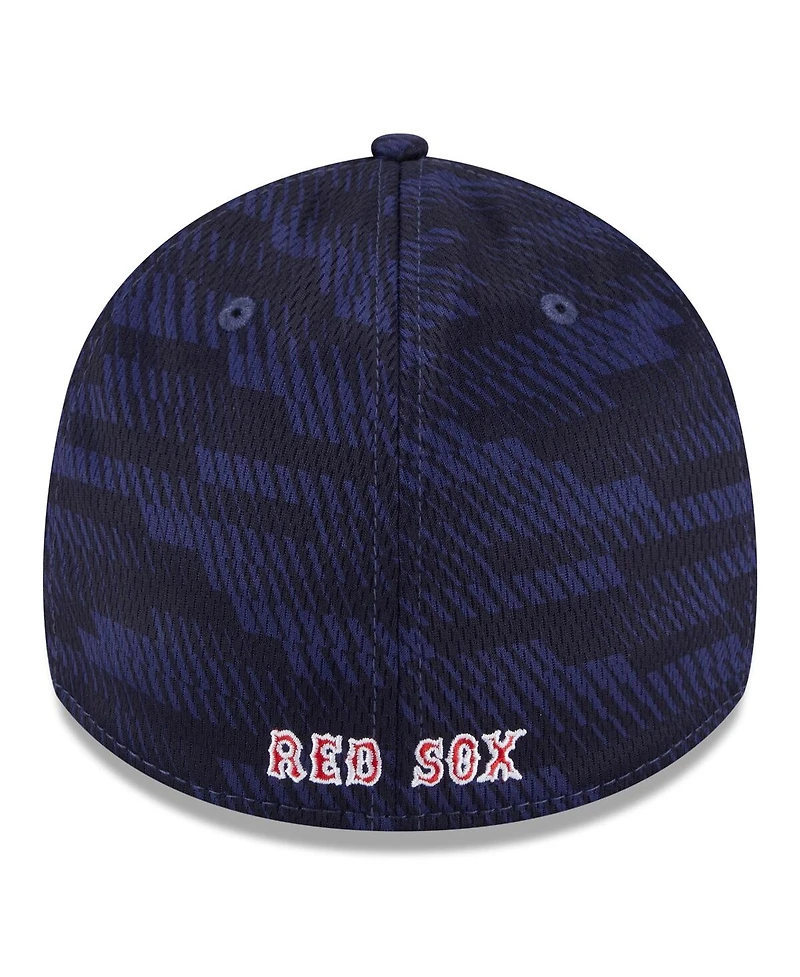 New Era Men's Navy Boston Red Sox 2025 Mlb Clubhouse 39THIRTY Flex Hat