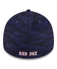New Era Men's Navy Boston Red Sox 2025 Mlb Clubhouse 39THIRTY Flex Hat