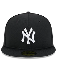New Era Men's Black New York Yankees 2025 Mlb Clubhouse 59FIFTY Fitted Hat