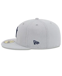 New Era Men's Gray York Yankees 2025 Mlb Clubhouse 59FIFTY Fitted Hat