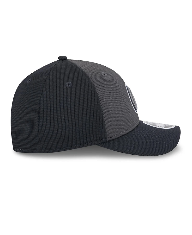 New Era Men's Gray/Navy Atlanta Braves 2025 Batting Practice 9FORTY M-Crown Adjustable Hat