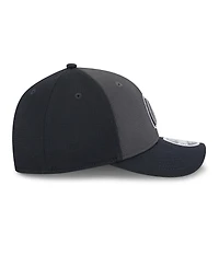 New Era Men's Gray/Navy Atlanta Braves 2025 Batting Practice 9FORTY M-Crown Adjustable Hat